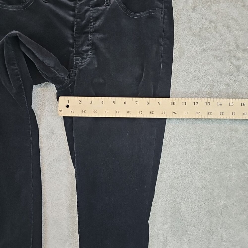 Tommy Hilfiger Tribeca Skinny Ankle Jeans Womens Size 6 Black Corduroy Stretch - Picture 11 of 12